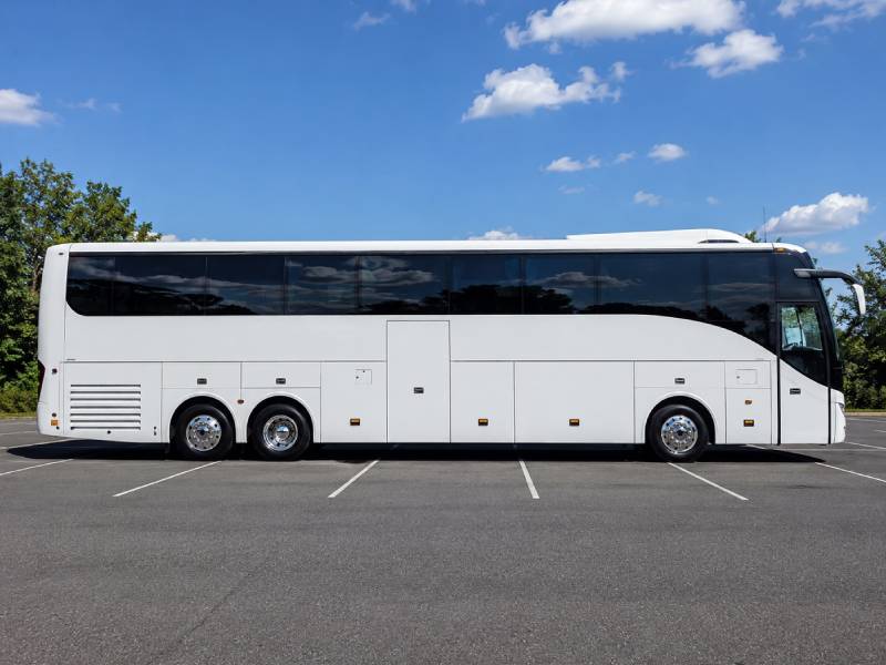 White Bus Exterior